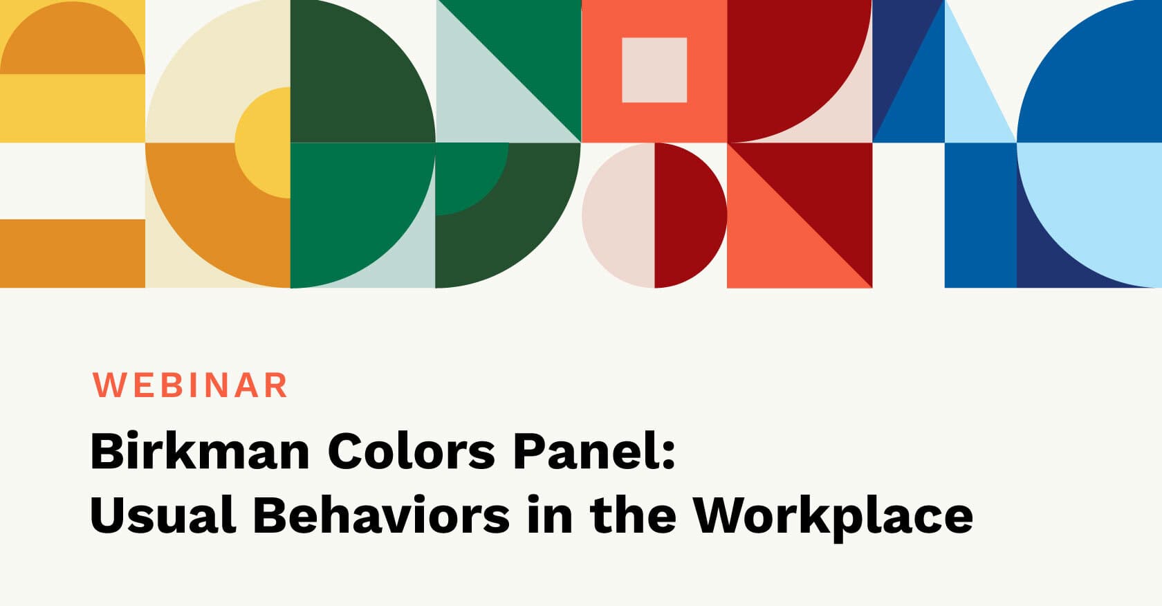 Webinar Birkman Colors Panel